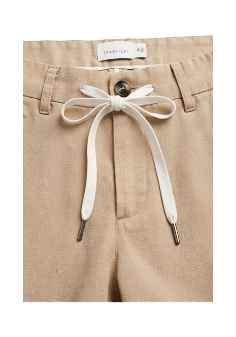 Pantalone Jogger Casual-Chic in Cotone con Coulisse SPARVIERI | Pantaloni | SS2203M C22146